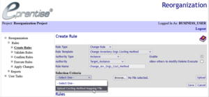 change inv org cost method